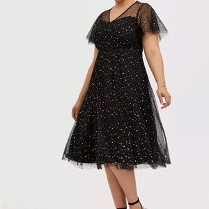 Torrid Black Starry Dress